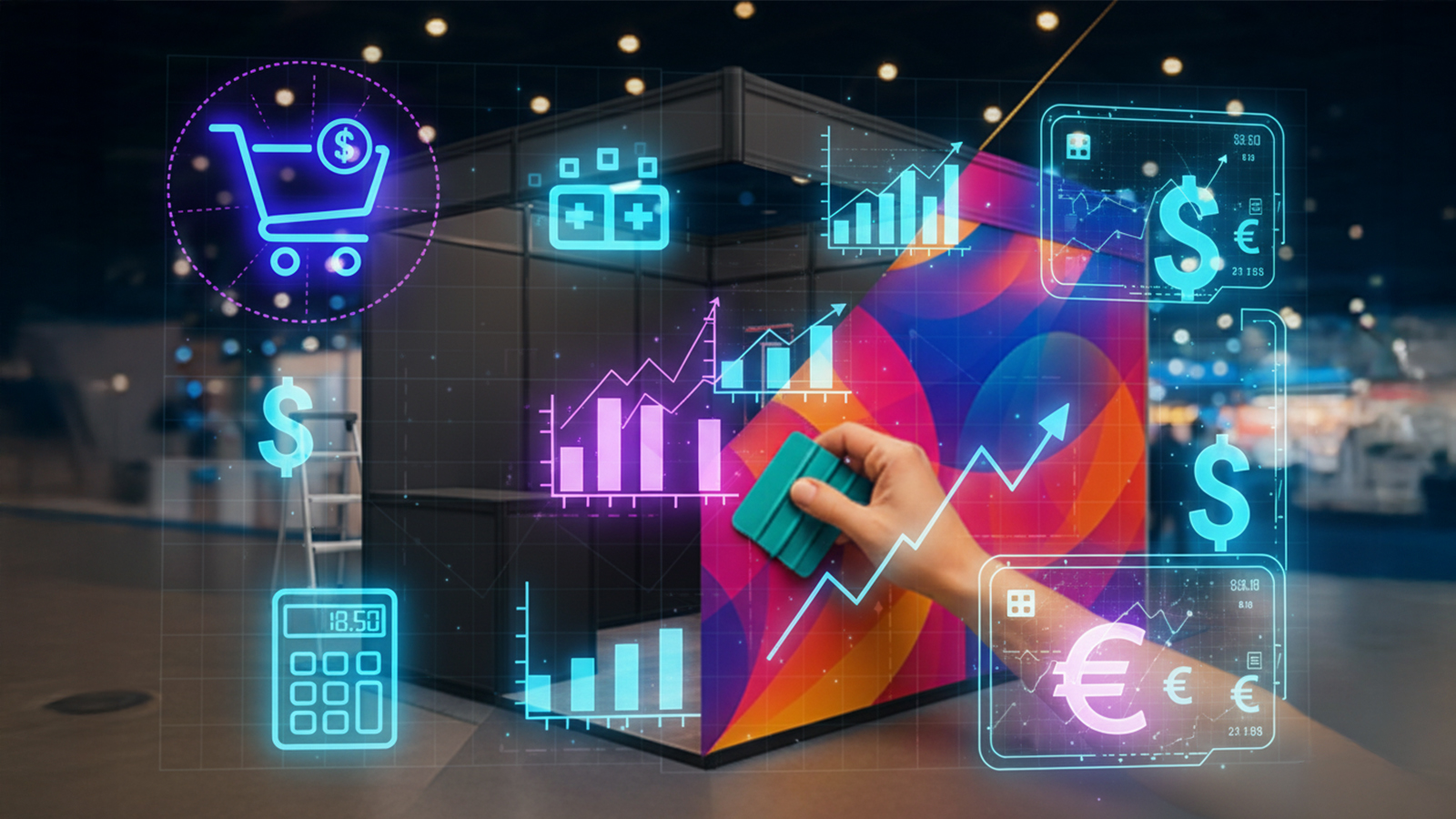 Cennik oklejania stoiska targowego - przewodnik po kosztach