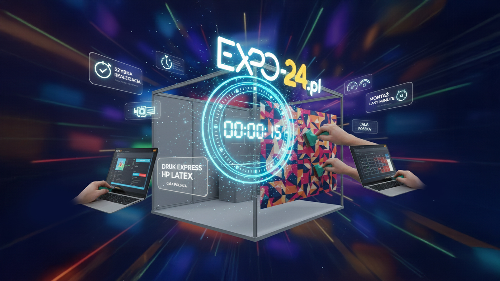 Terminy ekspresowe - szybka realizacja stoisk Expo-24