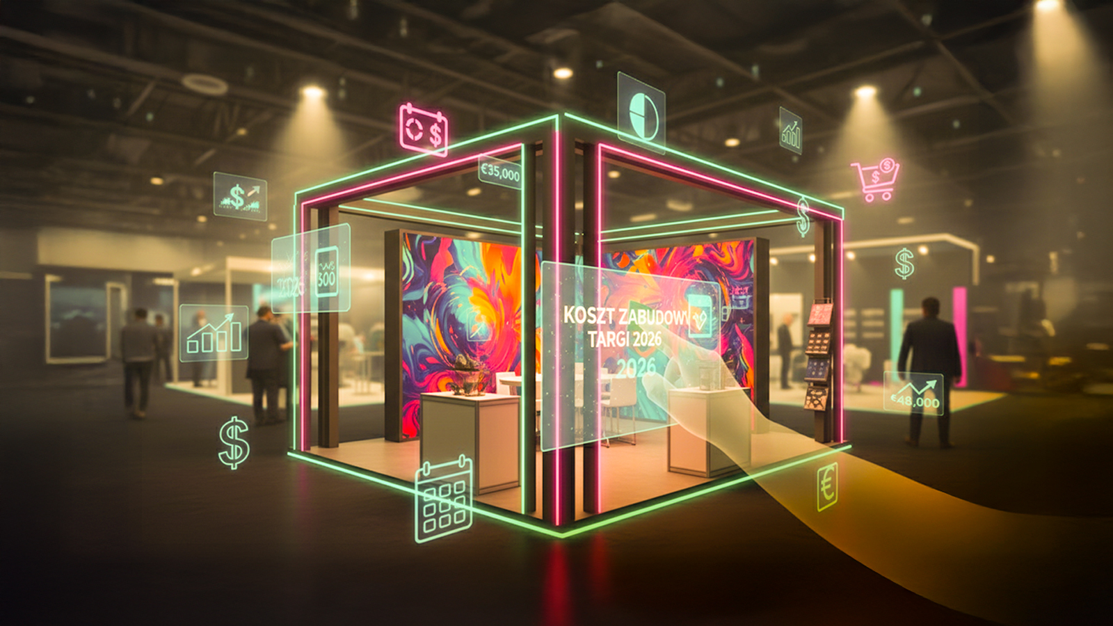 Zabudowa stoisk targowych w Warszawie