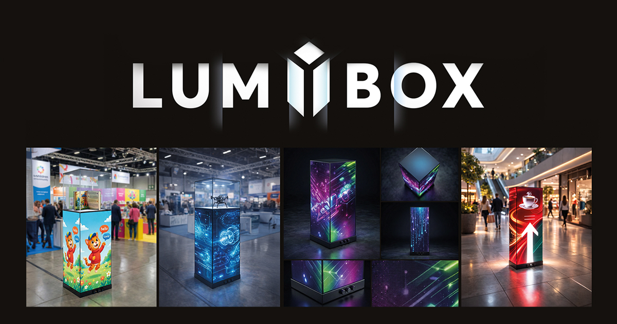 LUMIBOX w showroomach, galeriach i na eventach